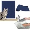 Recitem Tappetino antigraffio per gatti, autoadesiva, antigraffio, per mobili, divano, porta (blu, 100 cm x 30 cm)