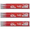 PILOT Ricarica Pilot Rollerball, 0,4 mm rosso per Frixion Ball 2, BLSFR7S3