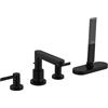 hansgrohe Finoris rubinetto bordo vasca, miscelatore a due comandi, 76444670, Finoris nero opaco [Rubinetteria Bagno > Rubinetteria Vasca]
