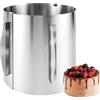 YAYODS 1 Anello per Torte, Anello Regolabile per Torta Alto 20 cm, Stampo per Torta in Acciaio Inox Ø 16-30 cm, Anello Rotondo con Scala per la Preparazione di Torte e Torte