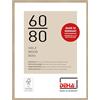 DEHA Design cornice per foto, 60 x 80 cm, legno, Rovere, cornice per posterper appenderein formato verticale e orizzontale, vetro sintetico, Fontana