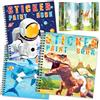 TCJJ 3 Libri Adesivi Per Bambini Dai 3 Agli 8 Anni, Libri Adesivi Per Ragazze Per Numero, Adesivi Per Bambini Per Migliorare L'Intelligenza, Libri Adesivi Riutilizzabili Per Bambini, Regali Di Natale