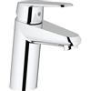 Grohe 3246920E Eurodisc Cosmopolitan Miscelatore Monocomando per Lavabo con Astina a Saltarello, Taglia S, Cromo