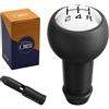 OBEST Manuale 5 Marce Leva Pomello del Cambio per Peugeot 106 107 205 207 301 306 307 308 406 407 508 1007 3008 per Citroen C2 C3 C4 Picasso Elysee Sega Nero