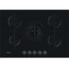 Whirlpool PRONTA CONSEGNA - SPEDIZIONE IMMEDIATA Piano Cottura da Incasso a Gas 75 cm 5 Fuochi Vetro temperato Nero Griglie in Ghisa Whirlpool GOWL 758/NB