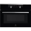 Electrolux PRONTA CONSEGNA - SPEDIZIONE IMMEDIATA Forno Microonde con Grill da Incasso Compatto 60 cm Altezza 45 cm 46 Litri Vetro Nero con finiture Inox Antimpronta Serie 600 Electrolux KVMDE46X