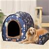 Waigg Kii Cuccia per cani di taglia grande, lussuosa, extra large, calda, per cani di taglia grande e media, per interni ed esterni, lavabile (45 x 38 x 36 cm, H)