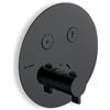 Newform - Haka miscelatore doccia termostatico due uscite nero opaco - 70402E