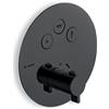 Newform - Haka miscelatore doccia termostatico tre uscite+parte incasso nero opaco - 70404E+27752