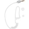 Wendry Auricolare per Telefono Cellulare, Auricolare Cavo Vuoto da 3,5 mm per Auricolare con Cavo, Auricolari per Tubo Aria Anti-radiazione, Auricolare Stereo in-Ear Bianco
