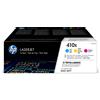 HP Confezione da 3 cartucce toner ciano/magenta/giallo originale ad alta capacità LaserJet 410X [CF252XM]