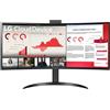 LG 34CR651W-BP All-in-One PC Intel® Pentium® Silver N6005 86,4 cm (34") 3440 x 1440 Pixel thin client 8 GB DDR4-SDRAM 256 SSD Windows 10 IoT Enterprise LTSC Wi-Fi 6 (802.11ax) Nero