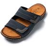 JOMIX Ciabatte Uomo Estive Mare Spiaggia Sandali Uomo Estivi Strappo Pantofole Uomo Estive Piscina in Eco-Pelle SU8713-3 (Blu Navy, 45)