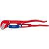 KNIPEX Giratubi con ganasce ad S con regolazione rapida rossa, verniciata a polvere 420 mm, 83 60 015