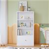 Home Enjoy DE Mobile Libreria con 3 Ripiani e Cassetto in MDF, Scaffale Libreria per Camera da Letto e Soggiorno, 60×50×120 cm, Bianco | Aosom Italy