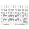 rflaueo 1pz Tappetino in Acrilico per Allenamento per Unghie, Tappetino per Manicure, Pieghevole, Lavabile, per Tavolo, per la Pratica dell'applicazione di Strumenti per Manicure (U72-1)