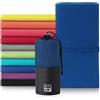 Blumtal asciugamano microfibra 180x90 cm - asciugamano palestra microfibra asciugatura rapida - asciugamani palestra donna - asciugamani microfibra da viaggio - asciugamani microfibra palestra - blu
