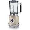 Ariete 583, Frullatore Vintage con tazza in vetro da 1,5 Litri, 4 Lame in Acciaio Inox, 1000w, Beige