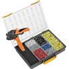 Weidmüller Set di cavi PZ 6ROto L RC (con pinza crimpatrice e manicotti terminali in diverse misure e colori, con custodia in plastica) 485803