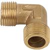 Fdit Raccordo a Gomito per Compressore D'aria, Valvola di Ritegno Filettata Maschio a 90 Gradi in Ottone Forgiato G 3/8 x G 3/8 Raccordo per Tubi