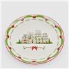 EDG Enzo De Gasperi Piatto Piano Christmas 25cm Porcellana Tavola di Natale