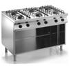 CASTA Cucina a gas 6 fuochi aperta - Potenza bruciatori 3 kW 3.5 + 3 kW 6 - Cm 120 x 70 x 85 h
