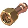 Conex Banninger Manicotto Cartellato Rame, Dado Girevole SAE45 Ottone 3/8" MaxiPro Conex Barringer - MPA5285G003030