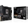 ASUS TUF GAMING B760M-PLUS D4 - scheda madre - micro ATX - presa LGA1700 - chipset B760 - USB-C 3.2 Gen 2x2, USB 3.2 Gen 2, USB 3.2 Gen 1 - 2.5 Gigabit LAN - grafica integrata (CPU richiesta)