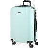 ITACA - Valigia Media da Viaggio Rigide. Trolley Medio con 4 Ruote. Materiale ABS Valigia Media Rigida in Offerta Resistente e Super Leggero - Valigia 20 kg Lucchetto TSA, Verde menta