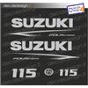 - Senza marca/Generico - Adesivi motore marino fuoribordo Suzuki 115 cv four stroke 2022 stickers