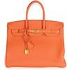 Hermès Pre-Owned - Borsa a mano Birkin 35 - unisex - pelle - Taglia unica - Arancione