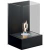 Ruby Caminetto a bioetanolo per parete BIOCAMINO RUBY MODELLO ALTEA 0.35 L nero