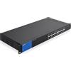 Linksys LGS124P-EU Switch di rete Gigabit PoE non gestito a 24 porte, 120 W tramite 12 porte PoE+, per aziende, uffici, sorveglianza IP, sdoppiatore Ethernet con chassis in metallo