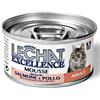 MONGE LECHAT EXCELLENCE UMIDO MOUSSE ADULT RICCA IN SALMONE E POLLO 85 G