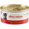 Almo Nature HFC 6 x 95 g Alimento umido per cani - Manzo con Prosciutto