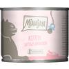 MjAMjAM Kitten 6 x 200 g umido gatto - Pollo & Olio di Salmone