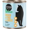 Cosma Nature 6 x 280 g Alimento umido per gatti - Pollo & Tonno con Formaggio