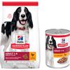 Hill's Science Plan Set prova misto! Hill's Science Plan Adult con Pollo secco + umido - 14 kg crocchette + 6 x 370 g umido