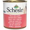 Schesir 6 x 285 g Alimento umido per cani - Pollo con Carote