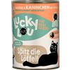 Lucky Lou Adult 24 x 400 g umido gatto - Pollame e Coniglio