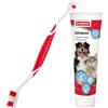 beaphar Set beaphar per igiene orale di cani e gatti - Set: 100 g dentifricio + spazzolino