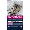 Eukanuba Kitten Grain Free Salmone Crocchette per gatto - Set %: 2 x 2 kg