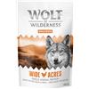 Wolf of Wilderness Confezione prova! Wolf of Wilderness Crocchette, umido e snack per cane - 180 g snack Wild Bites Wide Acres - Pollo
