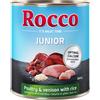 Rocco Junior 6 x 800 g Umido cane - Pollame, Selvaggina e Riso