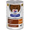 Hill's Prescription Diet k/d Kidney Care secco per cani - umido a completamento: 12 x 354 g Hill's Prescription Diet k/d Kidney Care Spezzatino Pollo
