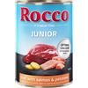 Rocco Junior 6 x 400 g umido per cane - Manzo con Salmone e Patate - NUOVO!