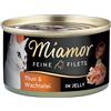 Miamor Delicato Filetto in Gelatina - lattine 6 x 100 g - Tonno & Uova di quaglia