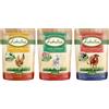 Lukullus in buste Pacco misto 6 x 300 g Alimento umido per cane - Mediterraneo: Provenzale, Valenciana, Italiana