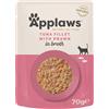 Applaws Cat Natural in Brodo 12 x 70 g - Filetto di Tonno con Gamberi del Pacifico