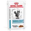 Royal Canin Veterinary Diet Royal Canin Skin & Coat Feline Veterinary umido gatto Set %: 48 x 85 g